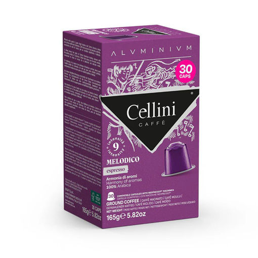 Εικόνα για Καφές Espresso 100% Arabica Melodico Συμβατός με Nespresso Cellini Aluminium - 30 Κάψουλες